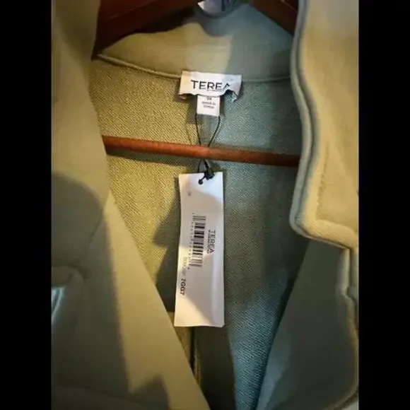 NWT TEREA Women's Aria Collared Zip Front Jumpsuit, Desert Sage, 3X - Picture 3 of 6